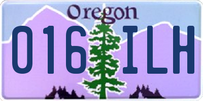 OR license plate 016ILH