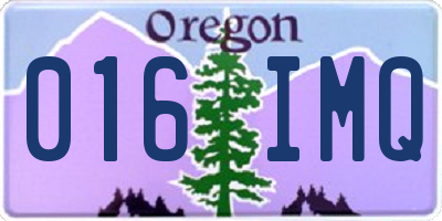 OR license plate 016IMQ