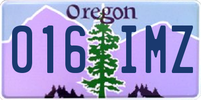 OR license plate 016IMZ