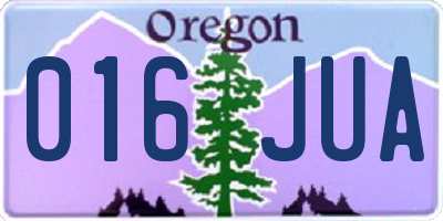 OR license plate 016JUA