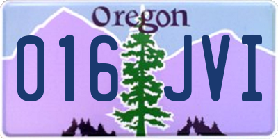 OR license plate 016JVI