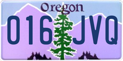 OR license plate 016JVQ
