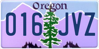OR license plate 016JVZ