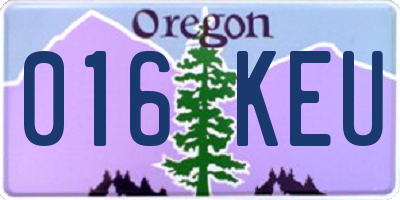 OR license plate 016KEU