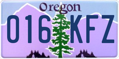 OR license plate 016KFZ