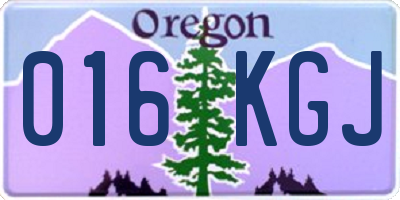 OR license plate 016KGJ