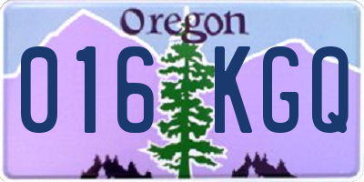 OR license plate 016KGQ