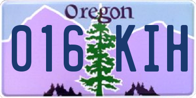 OR license plate 016KIH