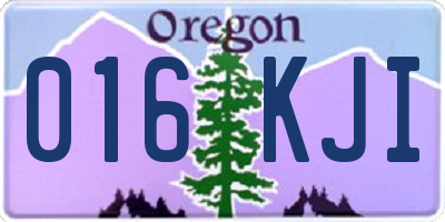 OR license plate 016KJI