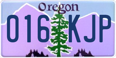 OR license plate 016KJP