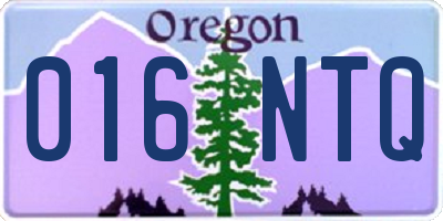OR license plate 016NTQ
