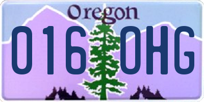 OR license plate 016OHG