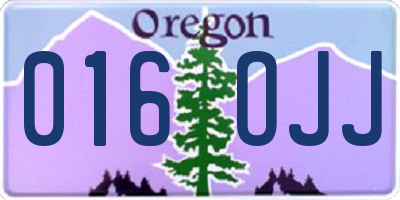 OR license plate 016OJJ