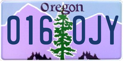 OR license plate 016OJY