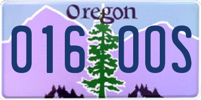 OR license plate 016OOS