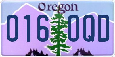 OR license plate 016OQD