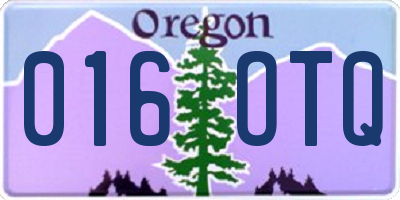 OR license plate 016OTQ