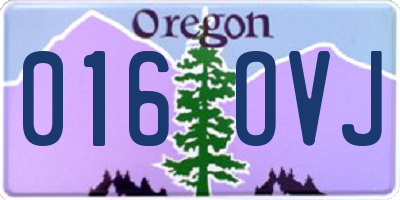 OR license plate 016OVJ