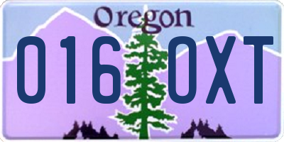 OR license plate 016OXT