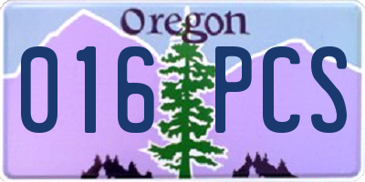 OR license plate 016PCS
