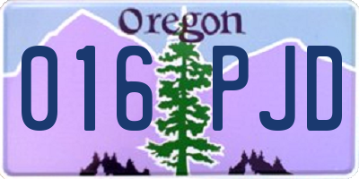 OR license plate 016PJD
