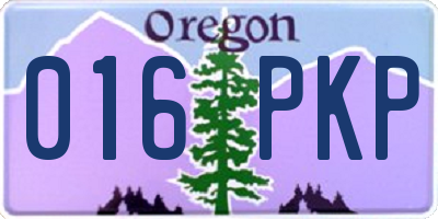 OR license plate 016PKP