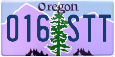 OR license plate 016STT