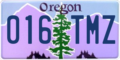 OR license plate 016TMZ