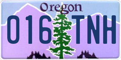 OR license plate 016TNH