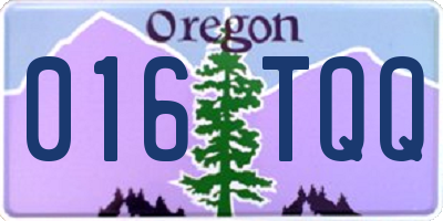 OR license plate 016TQQ