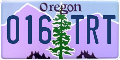 OR license plate 016TRT