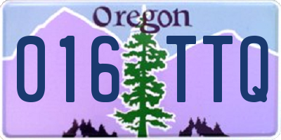 OR license plate 016TTQ