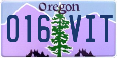OR license plate 016VIT
