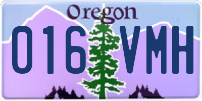 OR license plate 016VMH