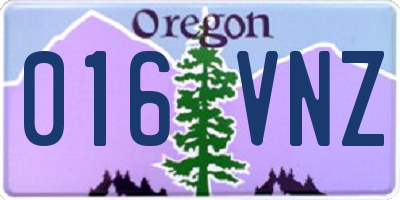 OR license plate 016VNZ