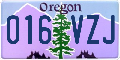 OR license plate 016VZJ