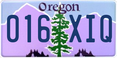 OR license plate 016XIQ