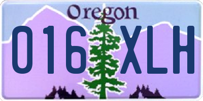 OR license plate 016XLH