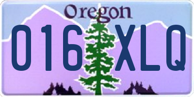 OR license plate 016XLQ