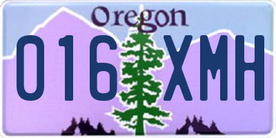 OR license plate 016XMH