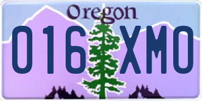 OR license plate 016XMO