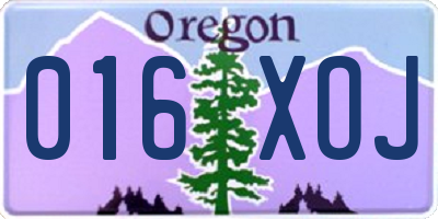 OR license plate 016XOJ