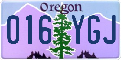 OR license plate 016YGJ