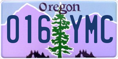 OR license plate 016YMC