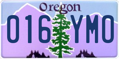 OR license plate 016YMO