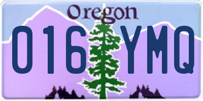 OR license plate 016YMQ