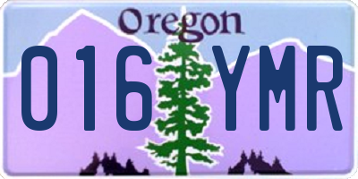 OR license plate 016YMR