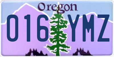 OR license plate 016YMZ