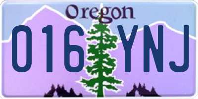OR license plate 016YNJ