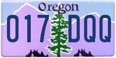 OR license plate 017DQQ